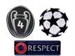 UCL & Honor 4 Cups & Respect Badges