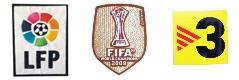 Retro Spanish La Liga Badge & 2009 Club World Cup & TV3 Badge