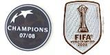 2007/08 UCL Champion & 2008 Club World Cup Badge (White)